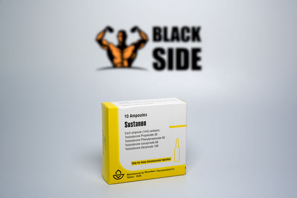 Sustanon Сустанон Aburaihan Pharmaceuticals Co | 1 ампула/мл - 250 мг/мл - Black Side