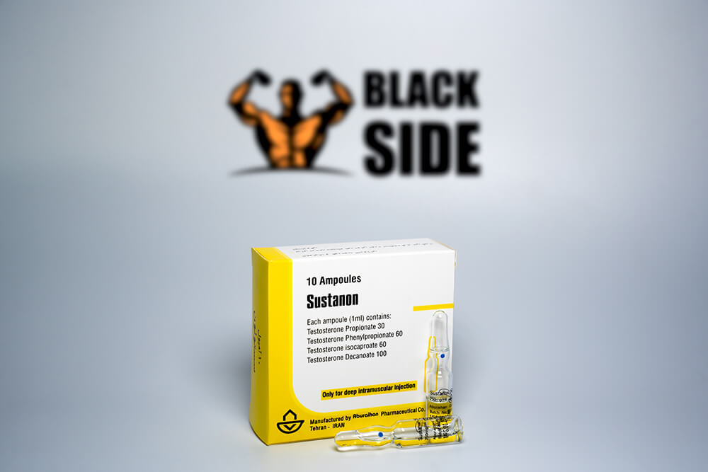 Sustanon Сустанон Aburaihan Pharmaceuticals Co | 1 ампула/мл - 250 мг/мл - Black Side