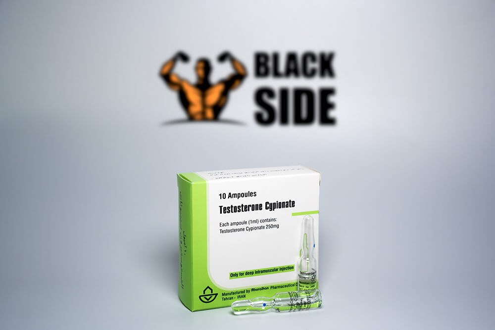 Testosterone Cypionate Тестостерон Ципионат Aburaihan Pharmaceuticals Co | 1 ампула/мл - 250 мг/мл - Black Side