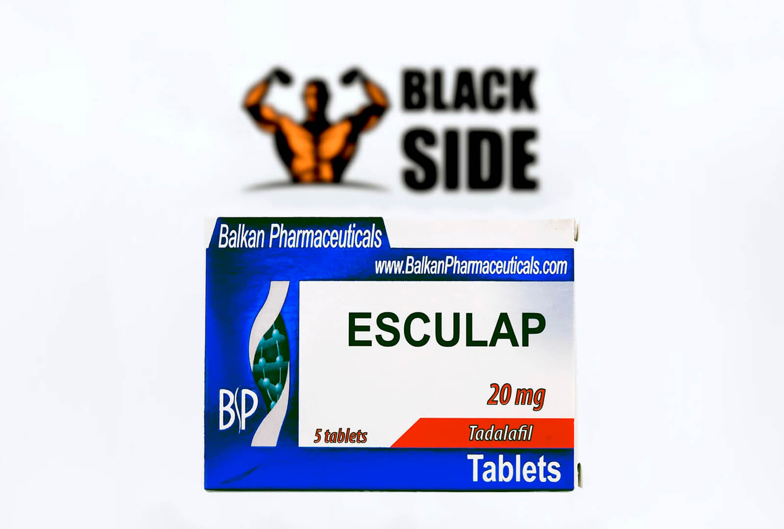 Esculap Cиалис Balkan Pharmaceuticals | 5 табл - 20 мг/табл - Black Side