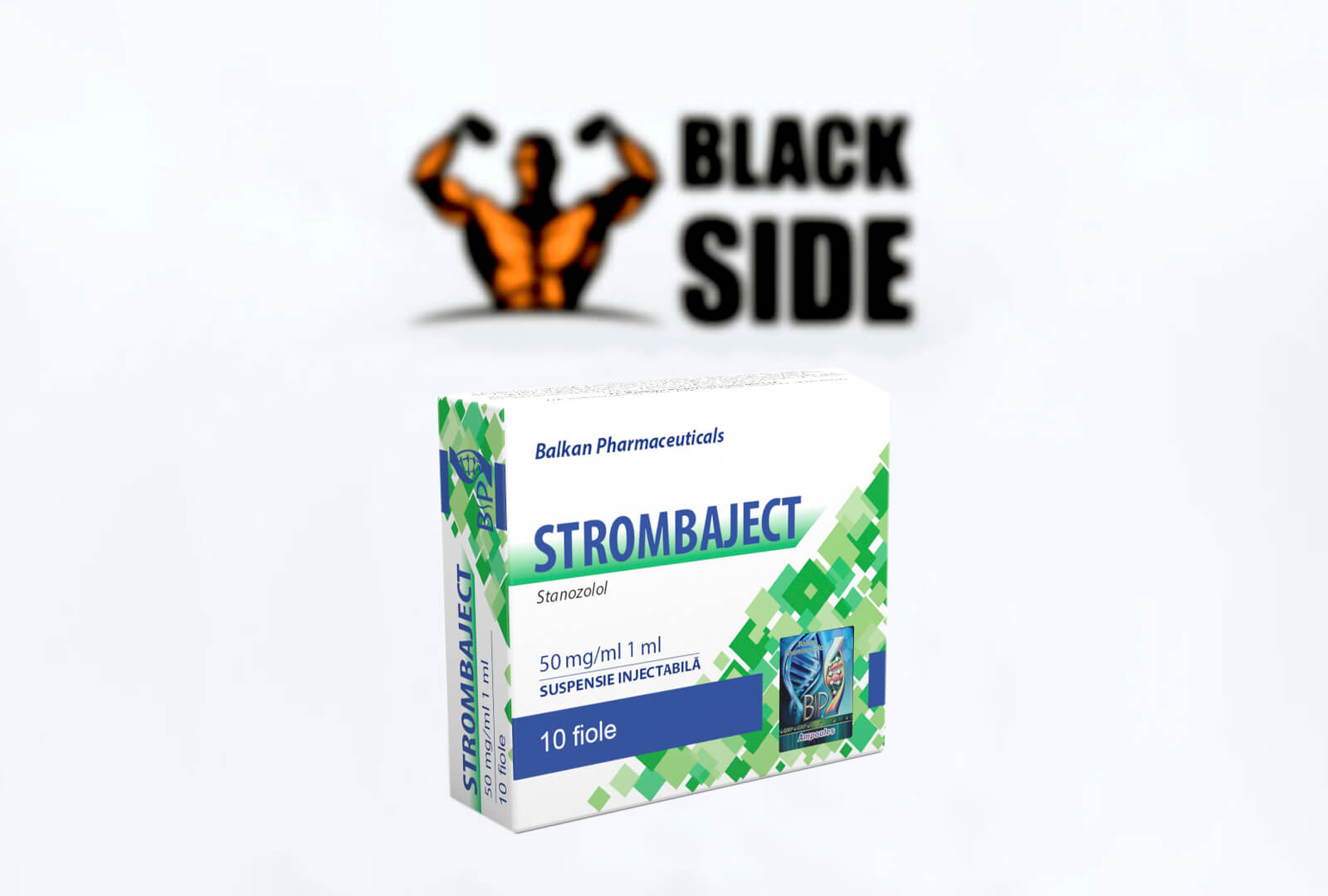 Strombaject Aqua Винстрол Balkan Pharmaceuticals | 1 ампула/мл - 50 мг/мл - Black Side