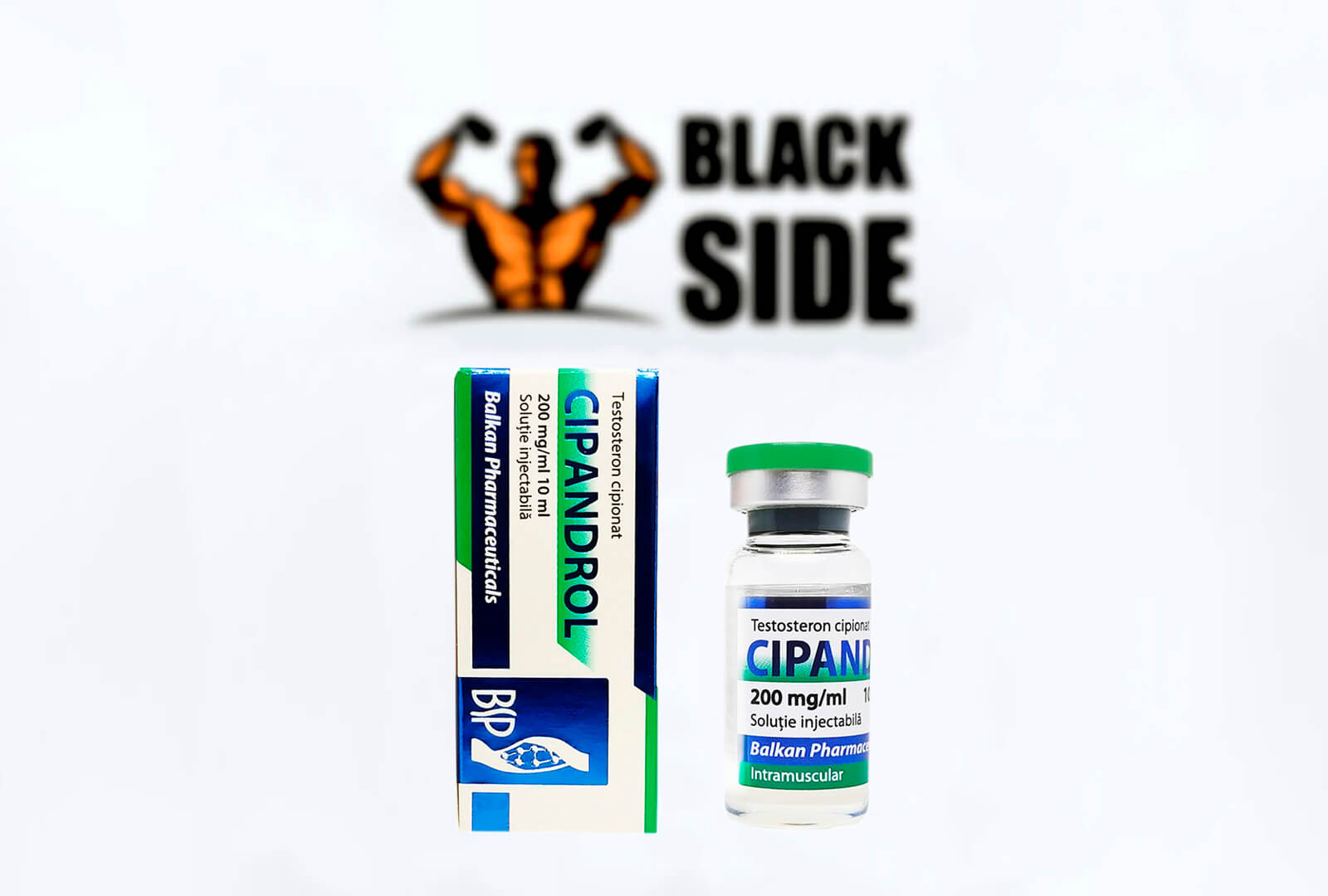 Testosterona C Тестостерон Ципионат Balkan pharmaceuticals | 10 мл/флакон - 200 мг/мл - Black Side