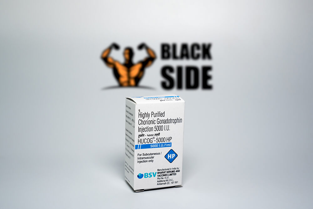 Highly Purified Chorionic Gonadotropin Injection Гонадотропин Хорионческий 5000 IU Bharat - Black Side