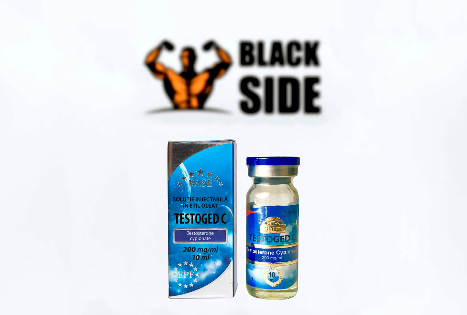 Testoged C Тестостерон Ципионат EPF | 10 мл/флакон - 200 мг/мл - Black Side