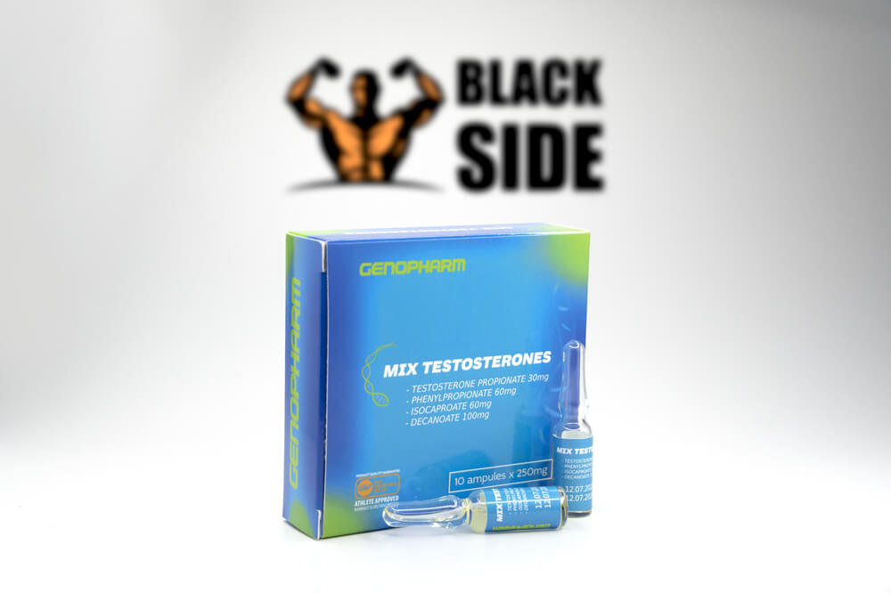 Сустанон Genopharm Mix Testosterones | 1 ампула - 250 мг/мл - Black Side