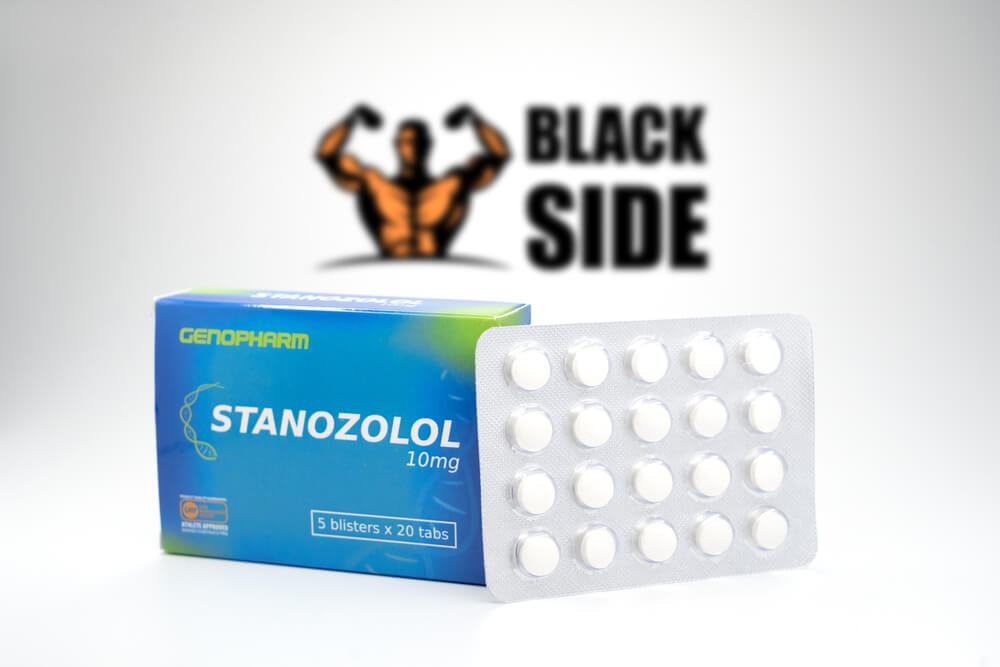Stanozolol Станозолол Genopharm | 100 табл - 10 мг/табл - Black Side