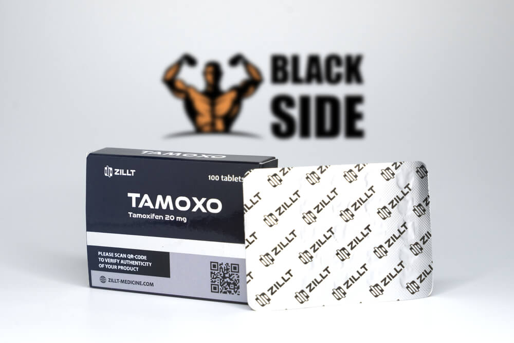 Tamoxo Тамоксифен Zillt Medicine | 25 табл - 20 мг/табл - Black Side
