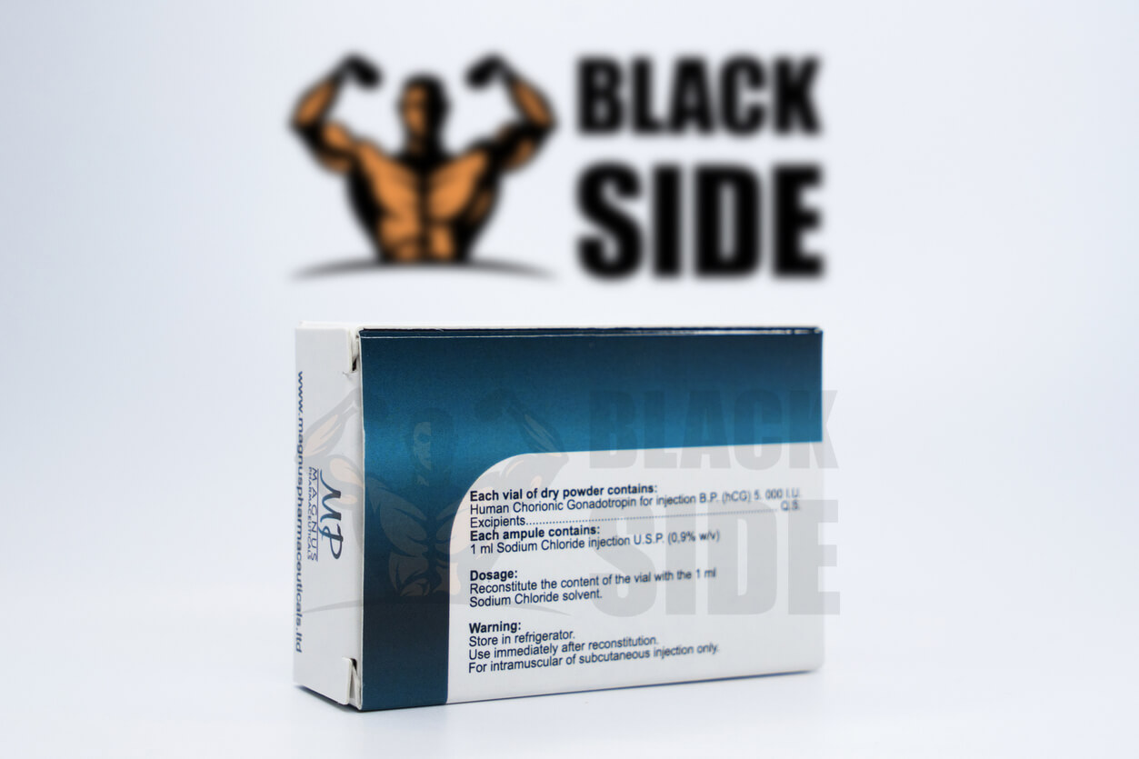 Гонадотропин Магнус Magnus Pharmaceuticals Magnyl 5000 IU - Black Side