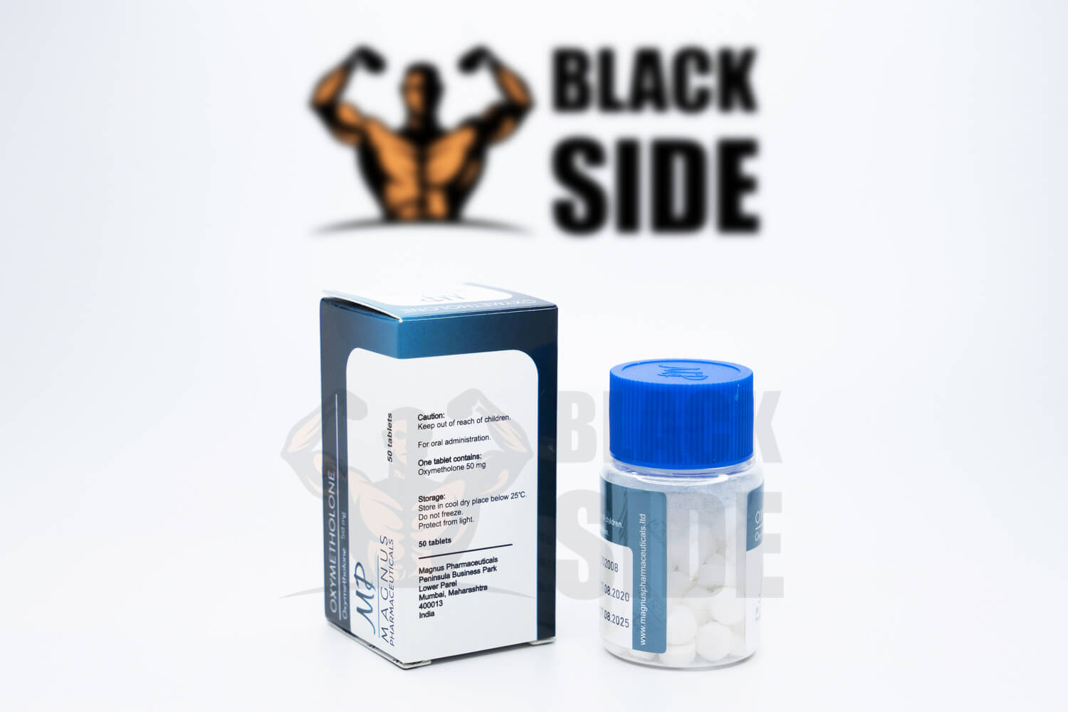 Oxymetholone Оксиметолон Magnus Pharmaceuticals | 50 табл - 50 мг/табл - Black Side