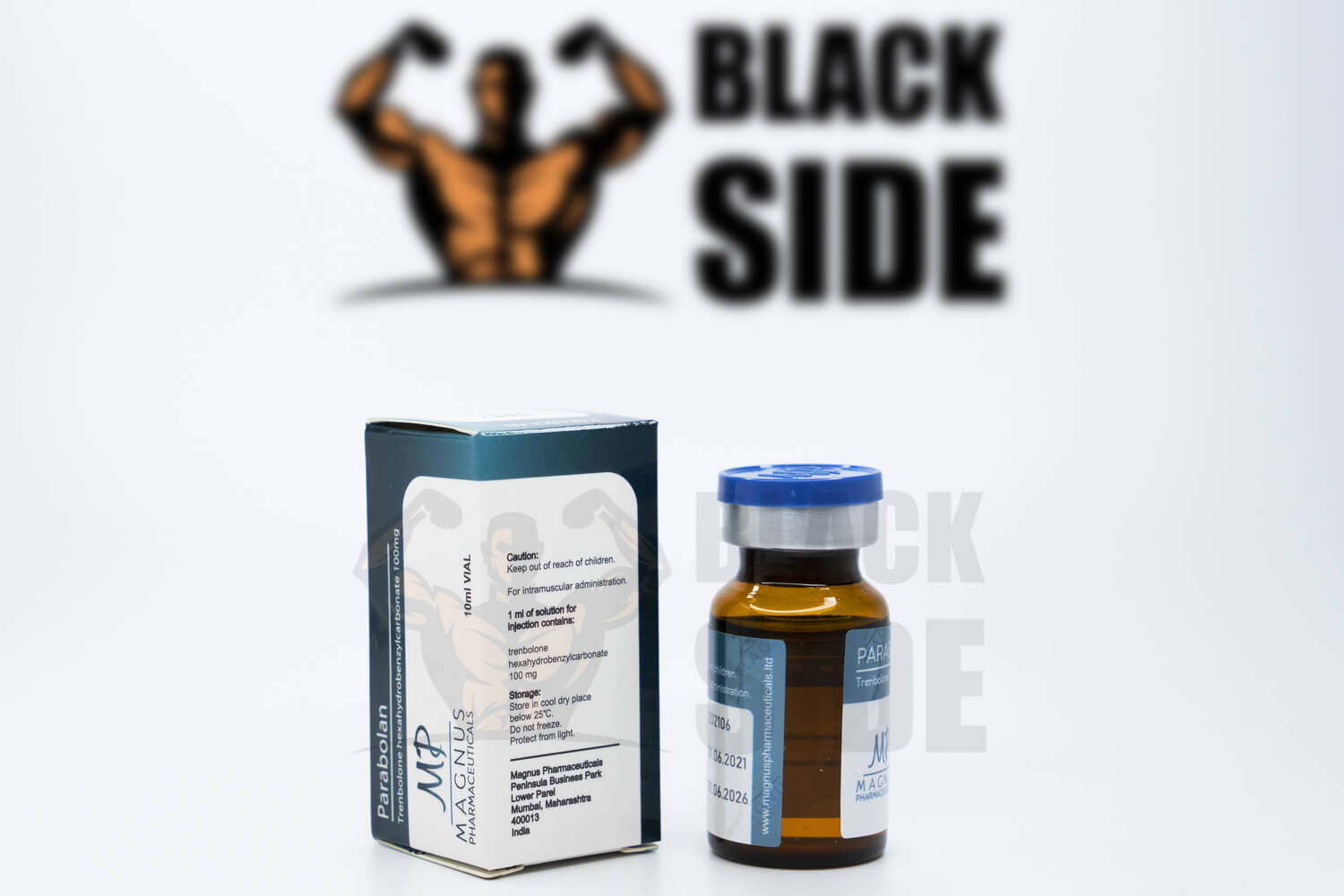 Parabolan Параболан Magnus Pharmaceuticals | 10 мл/флакон - 100 мг/мл - Black Side