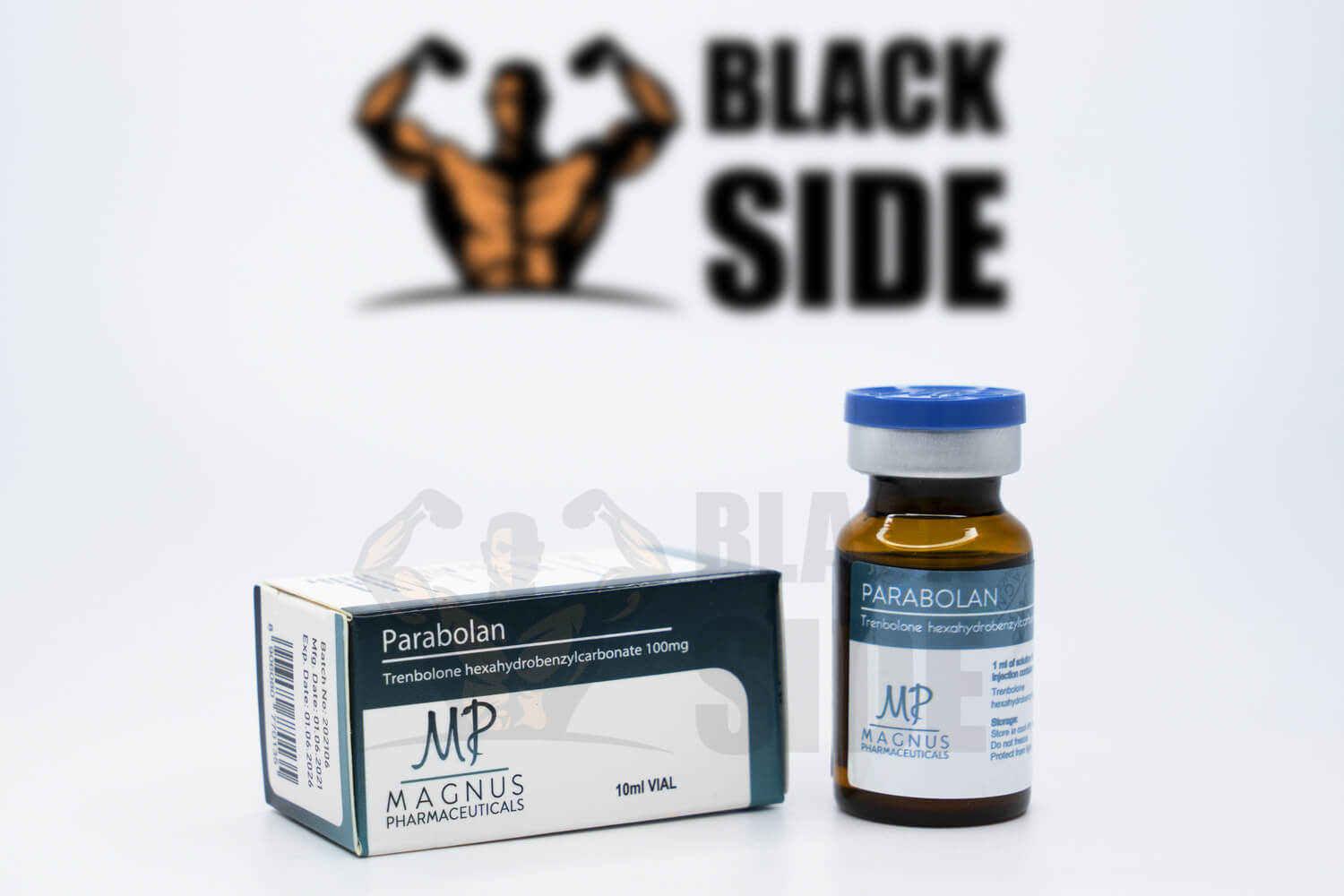 Parabolan Параболан Magnus Pharmaceuticals | 10 мл/флакон - 100 мг/мл - Black Side
