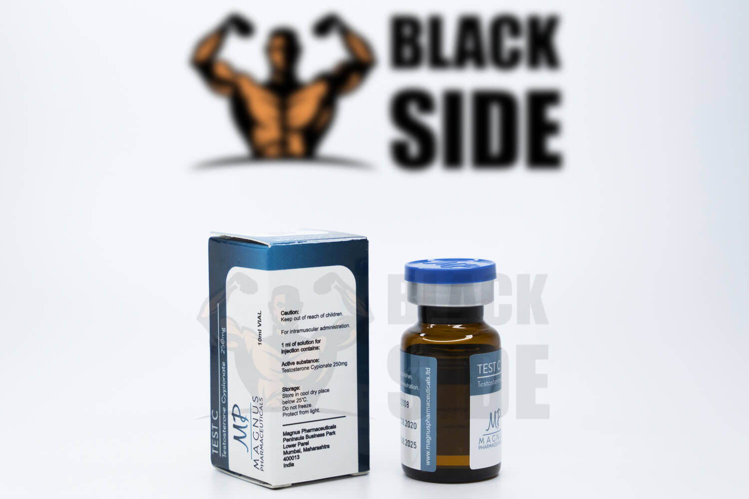 Test C Тестостерон Ципионат Magnus Pharmaceuticals | 10 мл/флакон - 250 мг/мл - Black Side