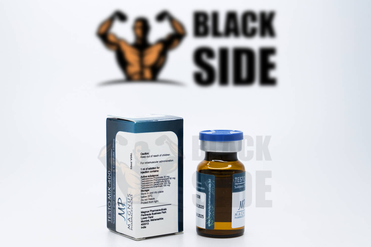Testo Mix-400 Тестостерон Микс Magnus Pharmaceuticals | 10 мл/флакон - Black Side