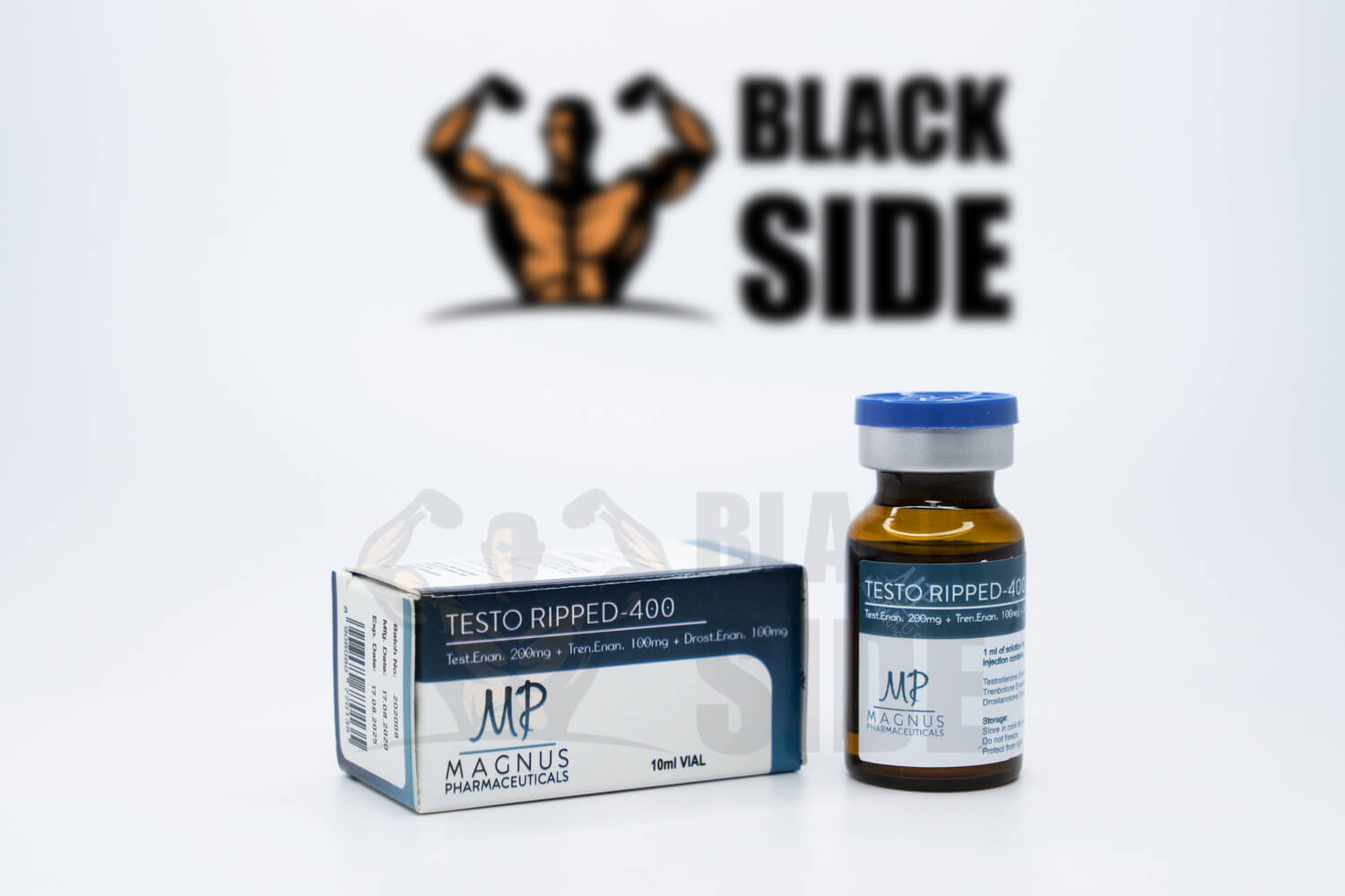 Testo Ripped-400 Тестостерон Микс Magnus Pharmaceuticals | 10 мл/флакон - Black Side