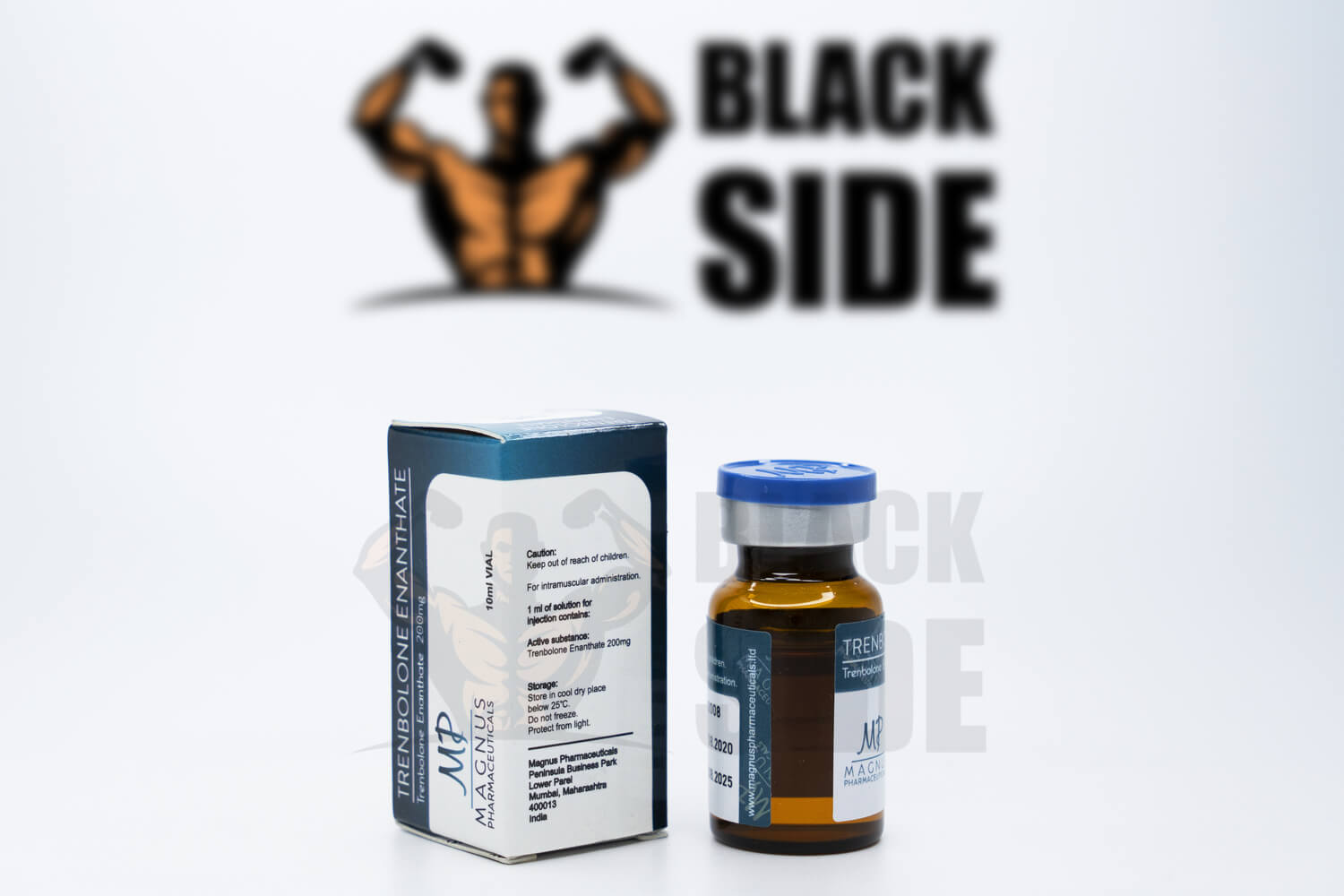 Trenbolon Enantate Тренболон Энантат Magnus Pharmaceuticals | 10 мл/флакон - 200 мг/мл - Black Side
