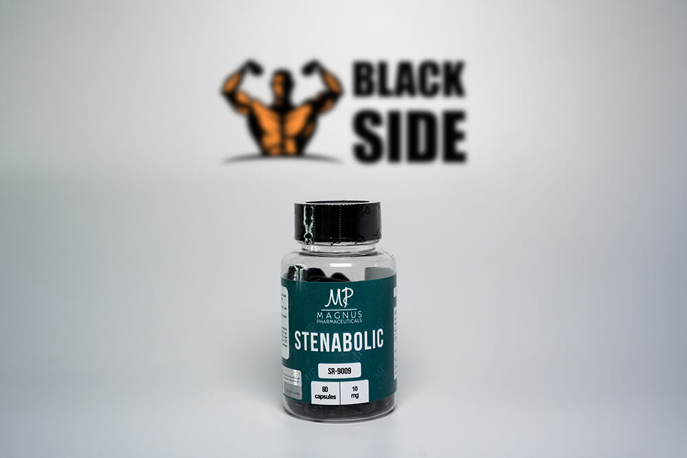 Stenabolic (SR-9009) Стенаболик Magnus Pharmaceuticals | 60 капсул - 10 мг/капс - Black Side