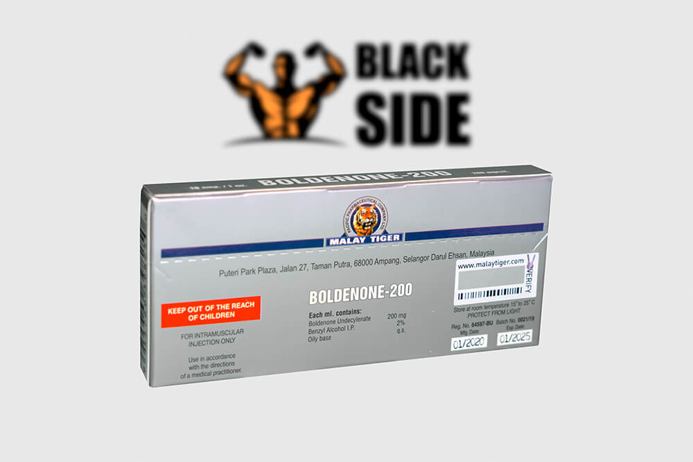 Boldenon-200 Болденон Malay Tiger | 10 ампул/мл - 200 мг/мл - Black Side