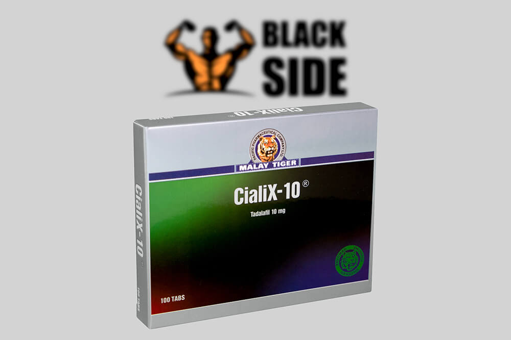 Cialix Тадалафил Malay Tiger | 100 табл - 10 мг/табл - Black Side