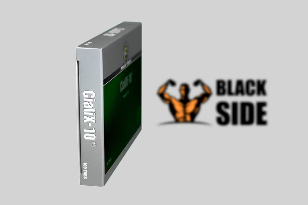 Cialix Тадалафил Malay Tiger | 100 табл - 10 мг/табл - Black Side