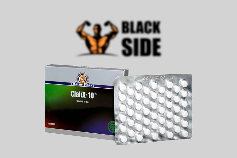 Cialix Тадалафил Malay Tiger | 100 табл - 10 мг/табл - Black Side