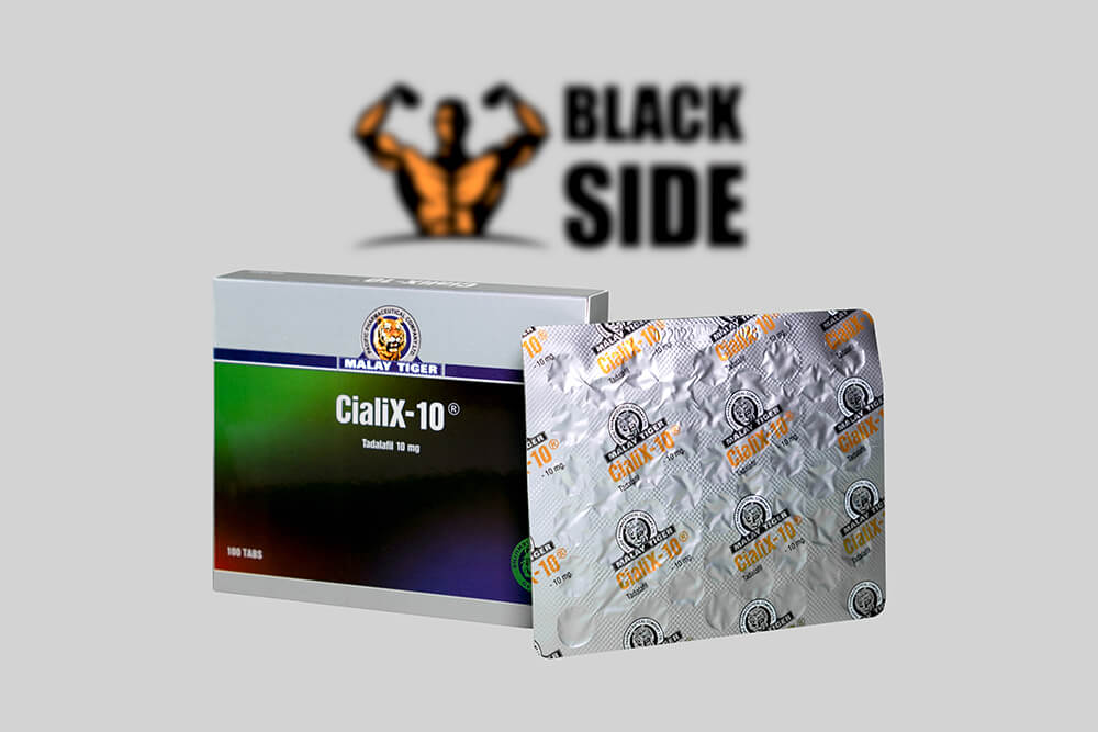 Cialix Тадалафил Malay Tiger | 100 табл - 10 мг/табл - Black Side