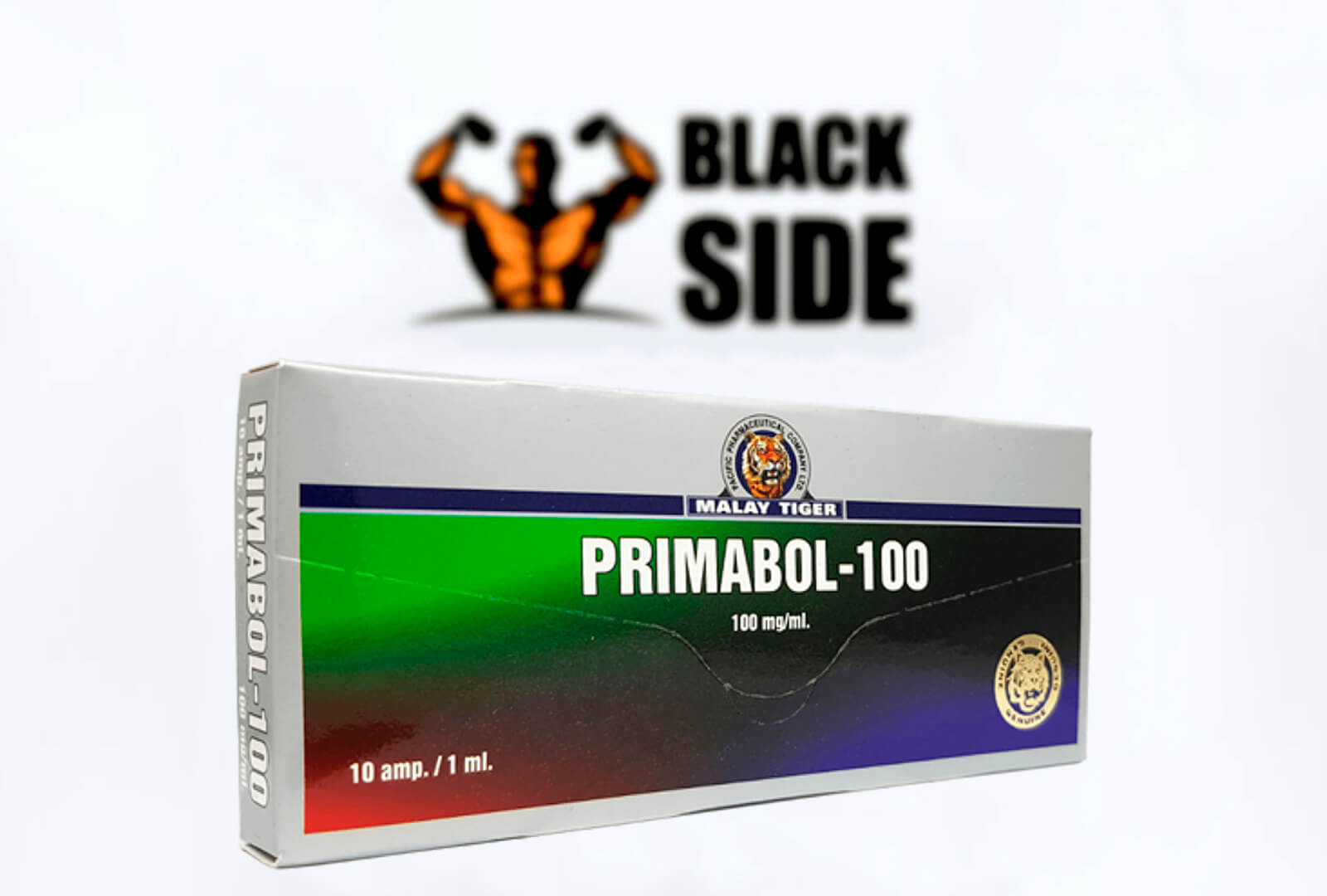 Primabol-100 Примоболан Malay Tiger | 10 ампул/мл - 100 мг/мл - Black Side
