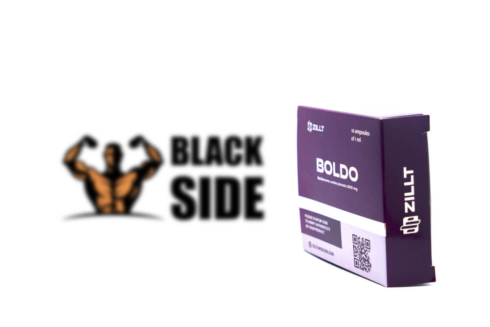 Boldo Болденон Zillt Medicine | 1 ампула/мл - 200 мг/мл - Black Side