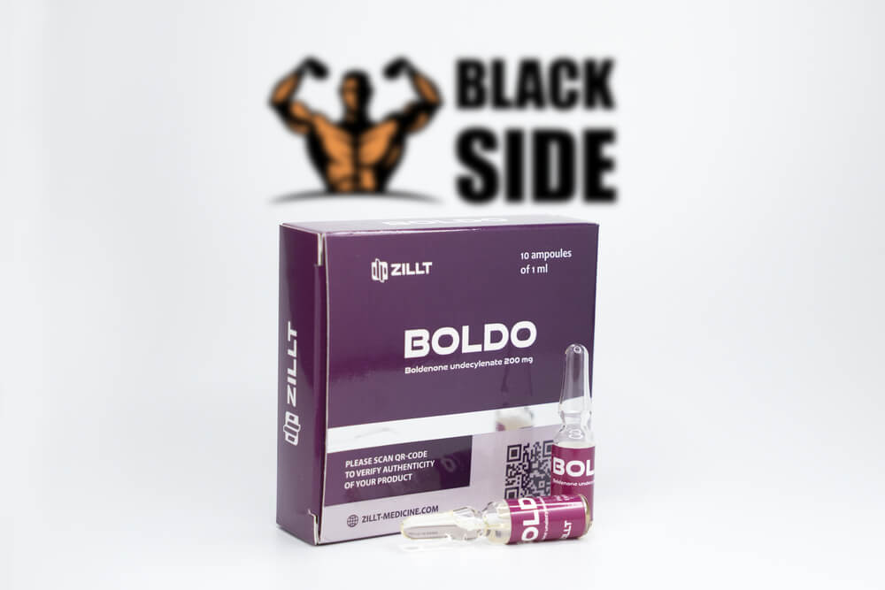 Boldo Болденон Zillt Medicine | 1 ампула/мл - 200 мг/мл - Black Side
