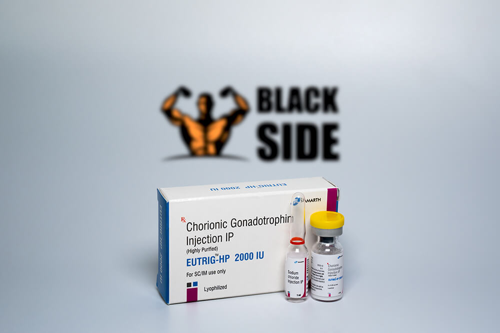 Chorionic Gonadotropin Гонадотропин Хорионический Samarth IP EUTRIG-HP 2000 IU - Black Side