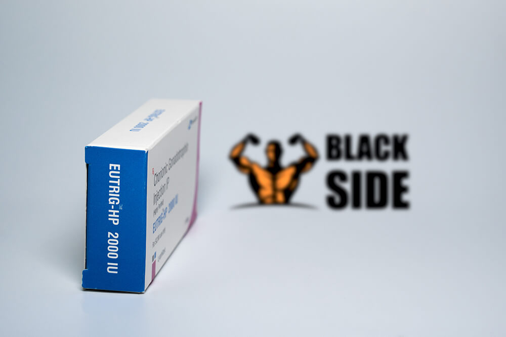 Chorionic Gonadotropin Гонадотропин Хорионический Samarth IP EUTRIG-HP 2000 IU - Black Side