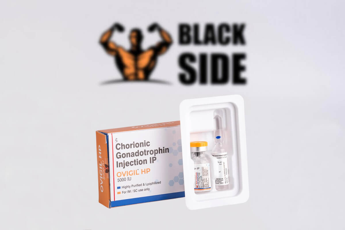 Ovigil HP Gonadotropin Гонадотропин 5000IU - Black Side