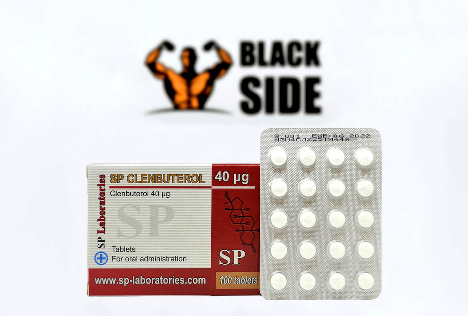 SP Clenbuterol Кленбутерол SP Labs | 100 табл - 40 мкг / табл - BlackSide.com.ua SP Clenbuterol Кленбутерол SP Labs | 100 табл - 40 мкг / табл - Black Side