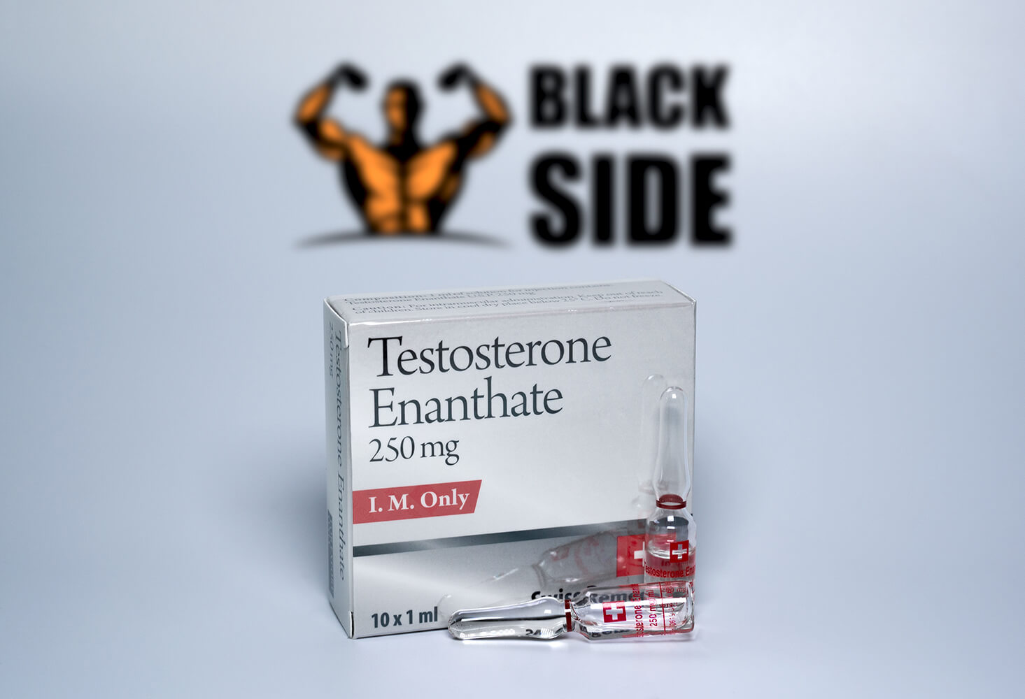 Testosterone Enanthate Тестостерон Энантат Swiss Remedies | 1 ампула/мл - 250 мг/мл - Black Side