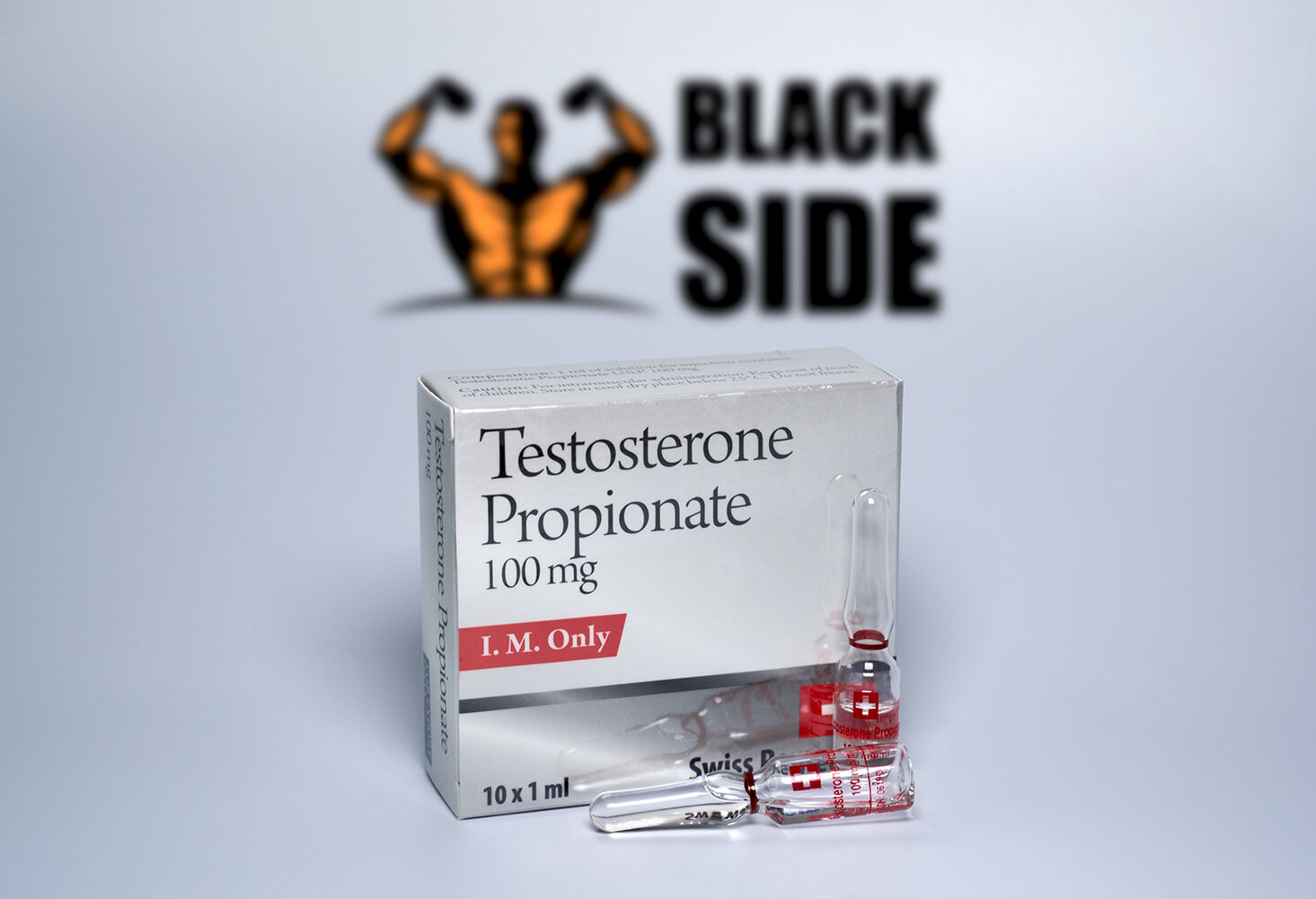 Testosterone Propionate Тестостерон Пропионат Swiss Remedies | 10 ампул/мл - 100 мг/мл - Black Side