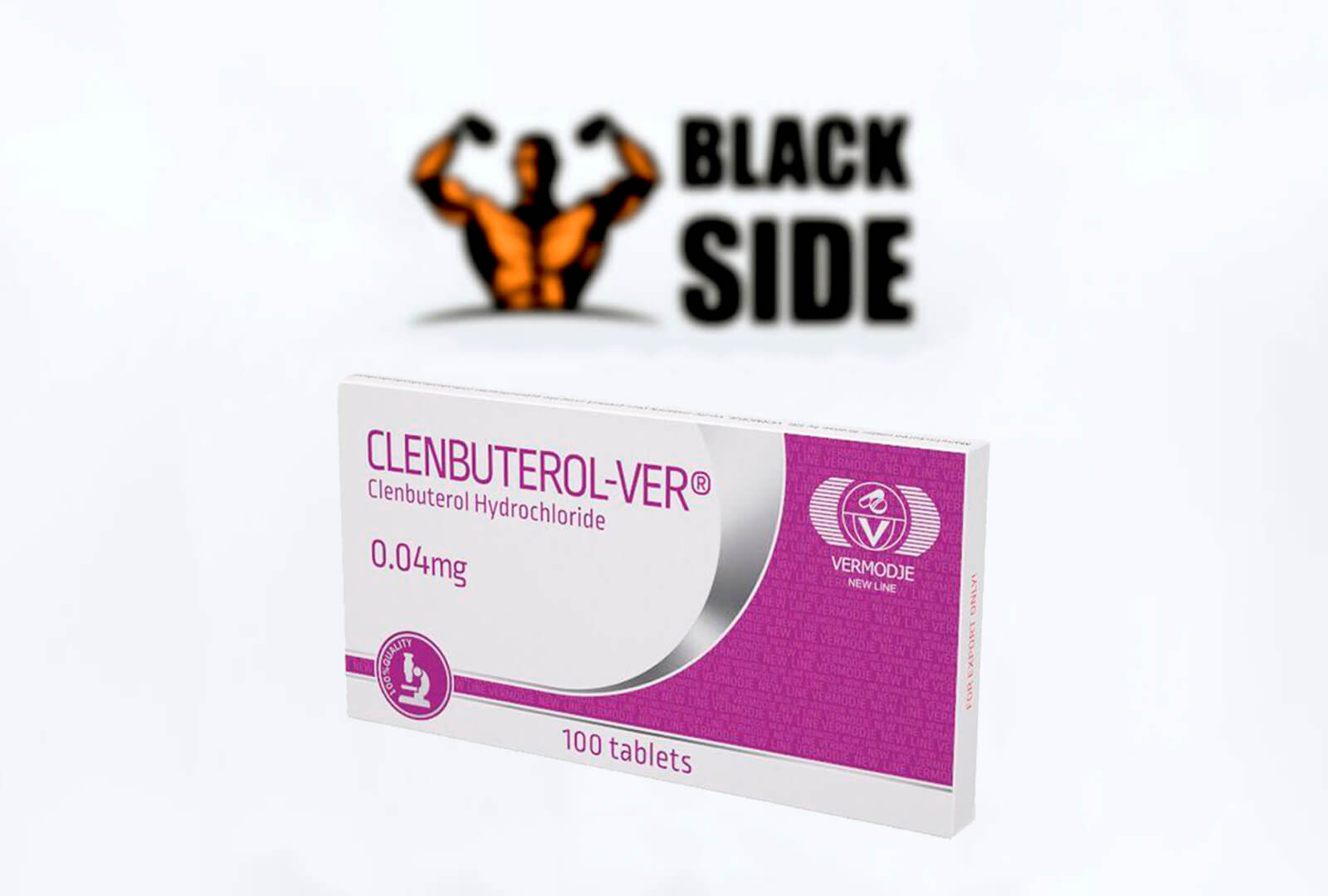 Clenbuterol Кленбутерол Vermodje | 50 табл - 40 мкг - Black Side