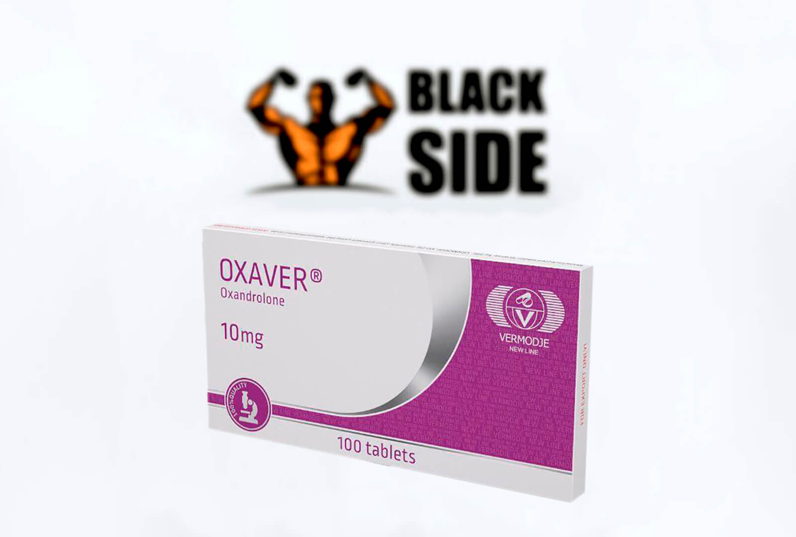 Oxaver Оксандролон Vermodje | 50 табл - 10 мг/табл - Black Side