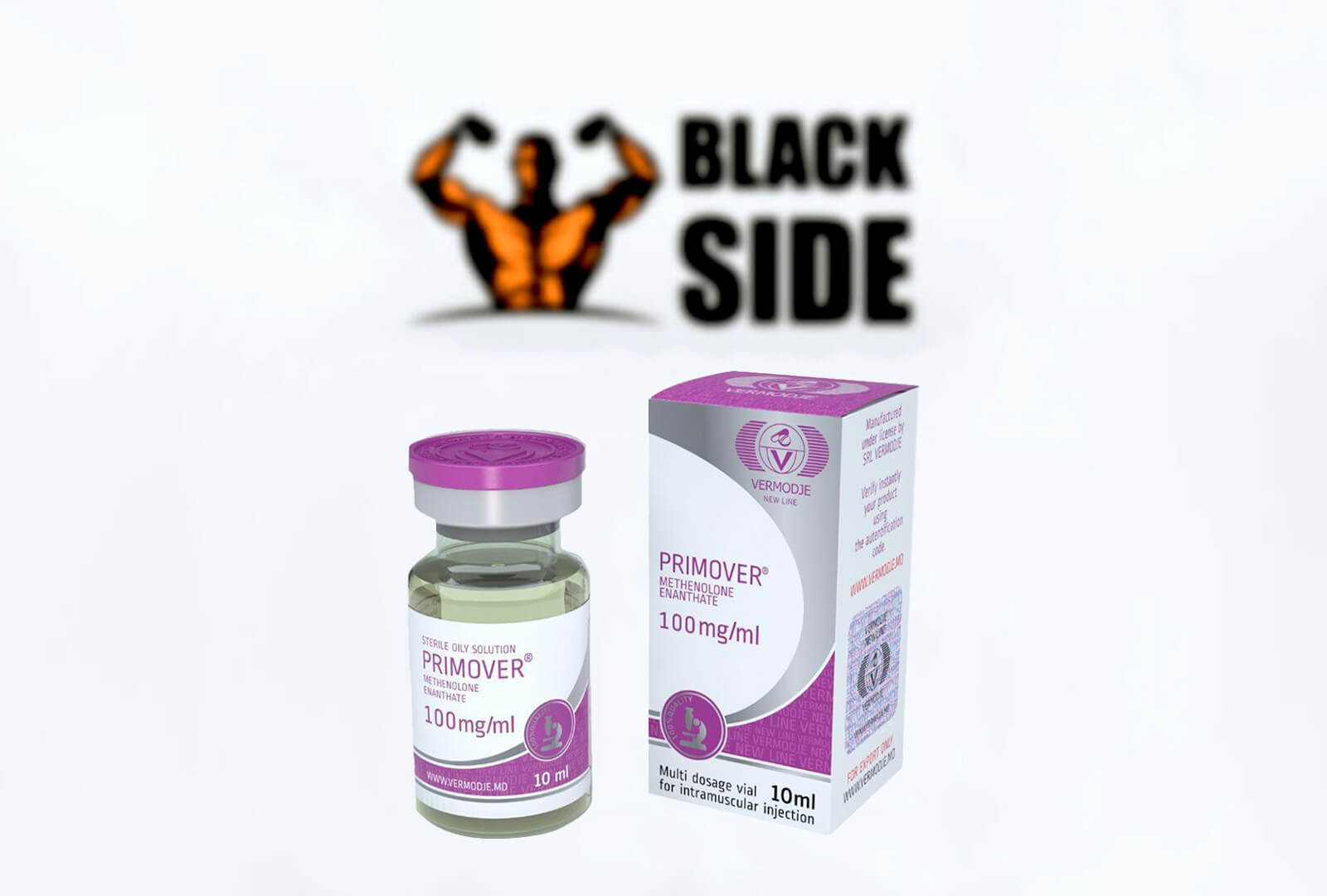 Primover Примоболан Vermodje | 10 мл/флакон - 100 мг/мл - Black Side