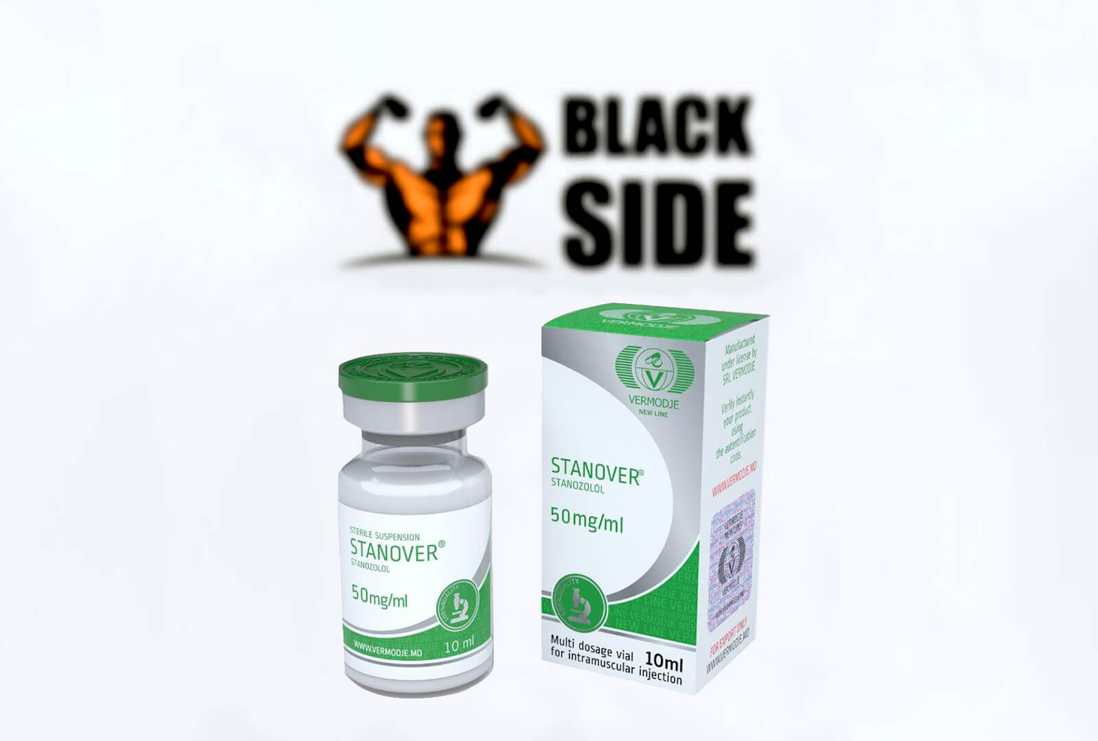 Stanover Винстрол Vermodje | 10 мл/флакон - 50 мг/мл - BlackSide.com.ua Stanover Винстрол Vermodje | 10 мл/флакон - 50 мг/мл - Black Side
