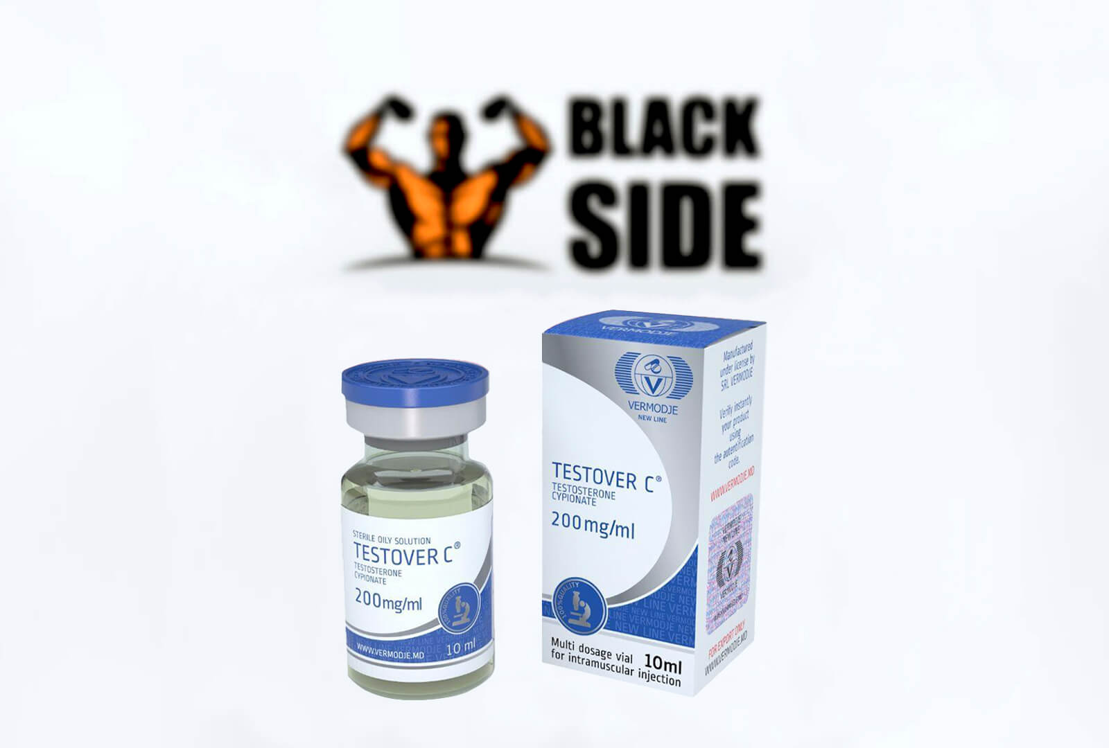 Testover C Тестостерон Ципионат Vermodje | 10 мл/флакон - 200 мг/мл - Black Side