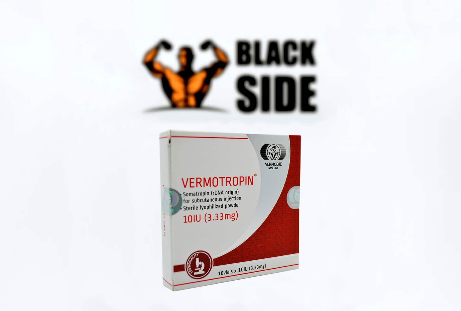 Vermotropin Гормон роста Vermodje | 1 флакон - 10IU - Black Side