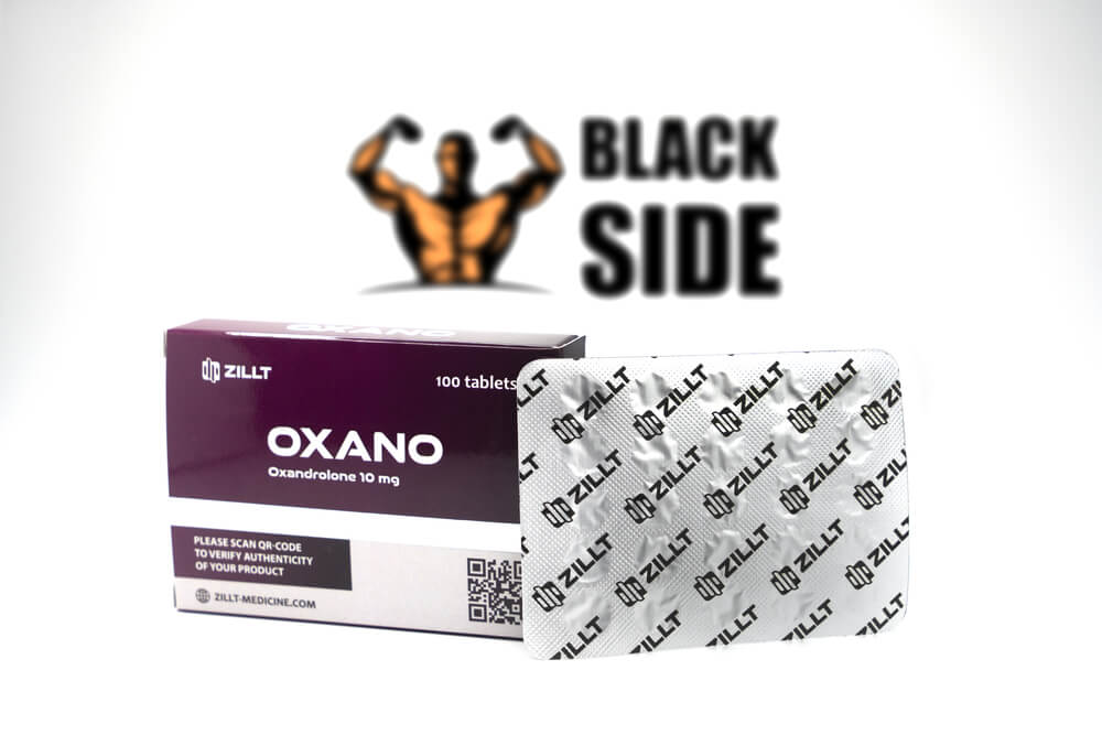 Oxano Оксандролон Zillt Medicine | 100 табл - 10 мг/табл - Black Side