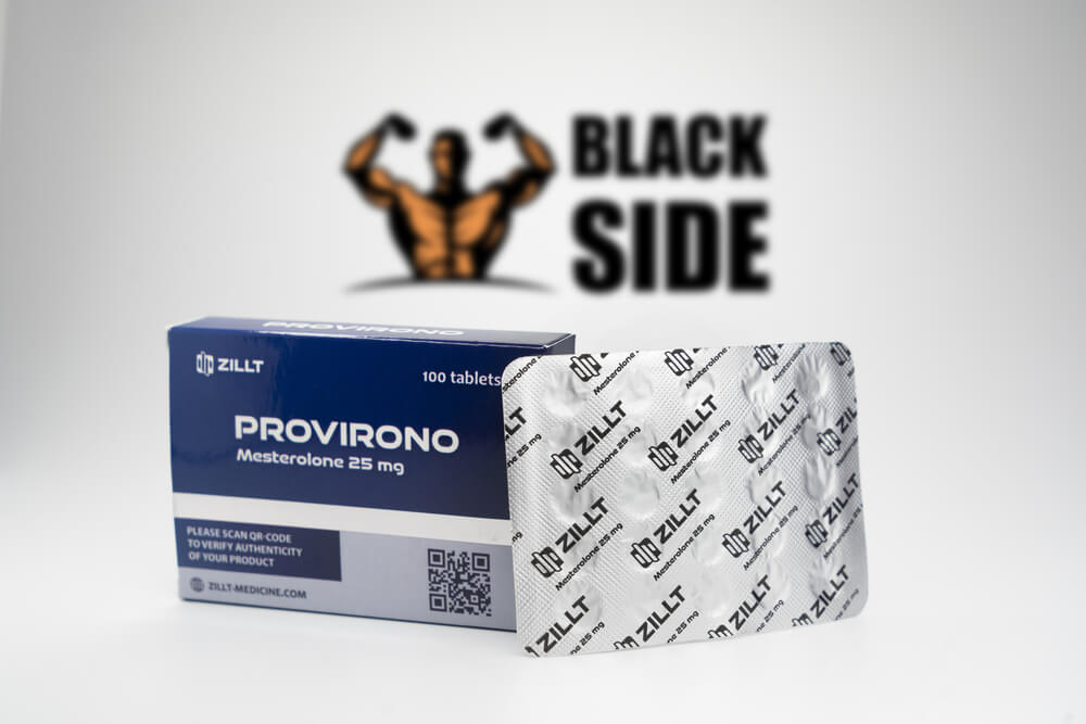Provirono Провирон Zillt Medicine | 25 табл - 25 мг/табл - Black Side