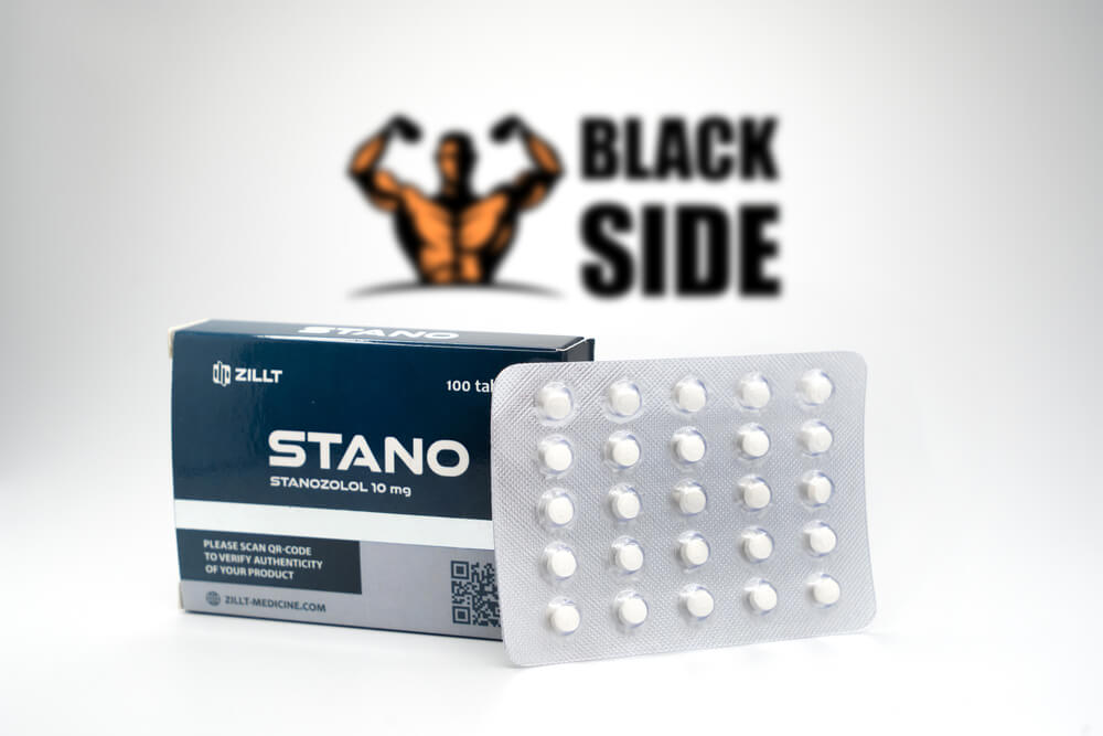 Stano Станозолол Zillt Medicine | 100 табл - 10 мг/табл - Black Side