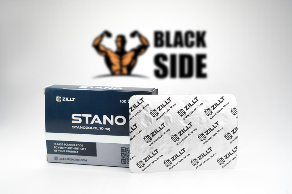 Stano Станозолол Zillt Medicine | 100 табл - 10 мг/табл - Black Side