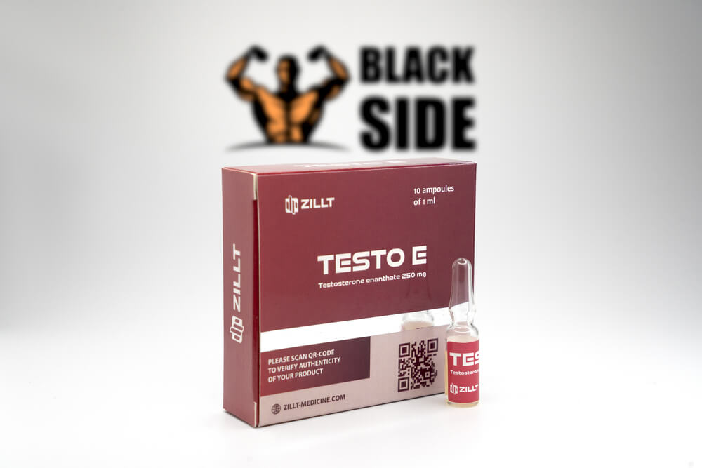 Testo E Тестостерон Энантат Zillt Medicine | 1 ампула/мл - 250 мг/мл - Black Side