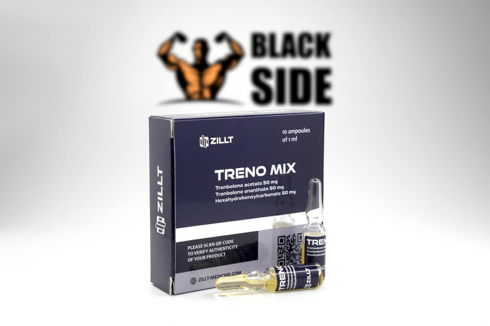 Treno Mix Тренболон Микс Zillt Medicine | 1 ампула/мл -150 мг/мл - Black Side