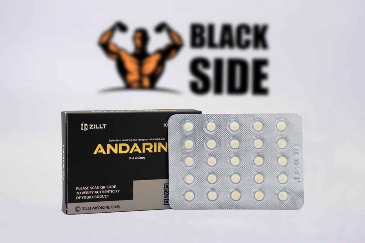 Andarino (S4) Андарин Zillt Medicine | 25 табл - 25 мг/табл - Black Side