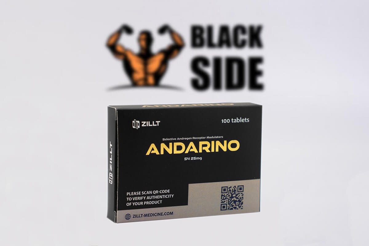 Andarino (S4) Андарин Zillt Medicine | 25 табл - 25 мг/табл - Black Side