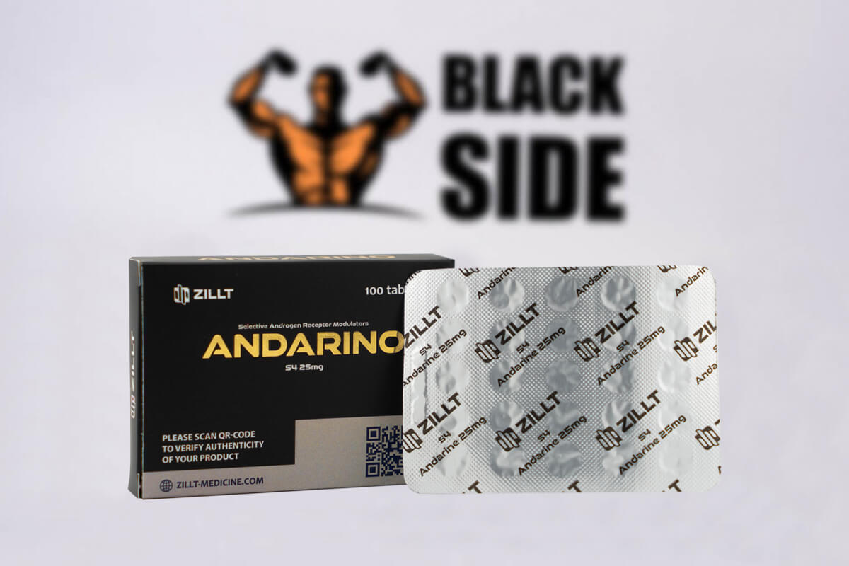 Andarino (S4) Андарин Zillt Medicine | 25 табл - 25 мг/табл - Black Side