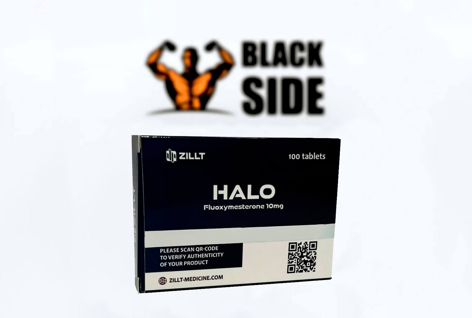 Halo Флюоксиместерон Zillt Medicine | 25 табл - 10 мг/табл - Black Side